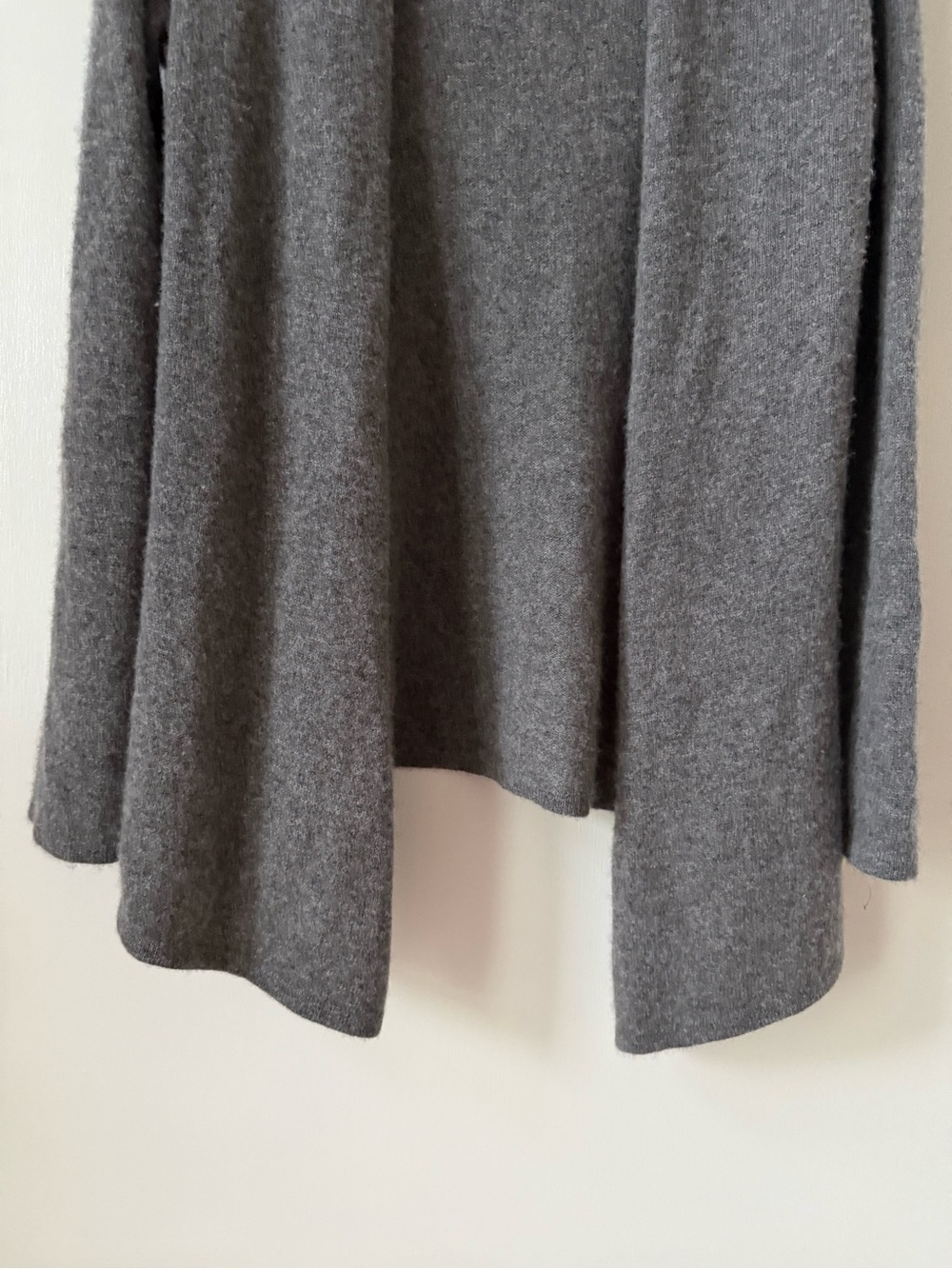 100% Cashmere 41 Hawthorn Gray Open Front Cardigan - Picture 7 of 12